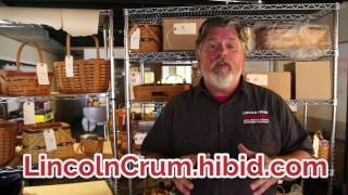 LONGABERGER Basket Auction - Lincoln Crum Auctions
