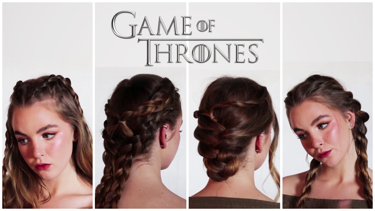 Game of Thrones hair tutorial -3 Daenerys Targaryen aka Khaleesi inspired  hairstyles - YouTube