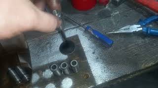 Разборка и ремонт двигателя, замена клапанов и направляющих Ока 11113 (часть 2)