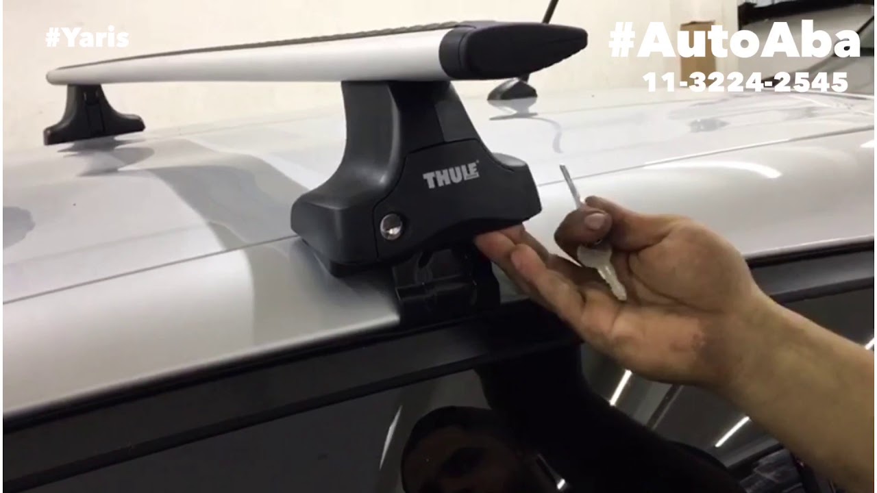TOYOTA YARIS Rack Thule modelo WingBar Alumínio AutoABA YouTube