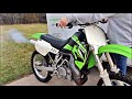 Kawasaki kx500 2 stroke first start in 10 years