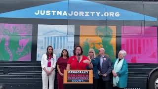 Just Majority Bus Tour: Rep. Porter & Advocates Call for Supreme Court Reform, Including Expansion