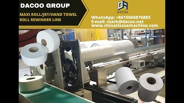 Maxi Jumbo Roll Toilet Paper Roll JRT Hand Towel Roll Machine Production Line