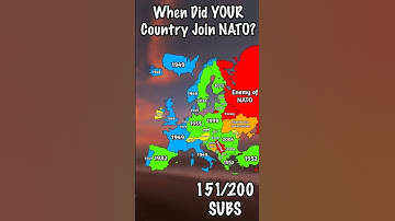 When did YOUR country join NATO? #europe #mapping #countries #nato #geography #shorts