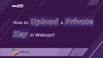 How to Upload a Private Key in Webuzo? | MilesWeb