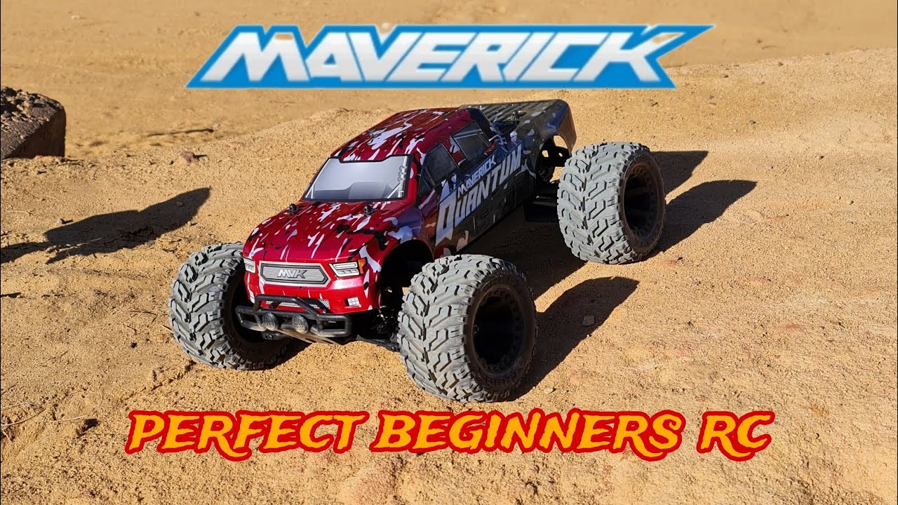 The best beginners Rc !! Maverick Quantum Mt .... First  Brushed run on 2s ..... 