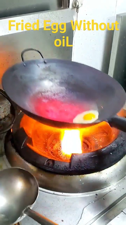 #Fried without cooking oil( New wok) #food #cooking #egg #shorts