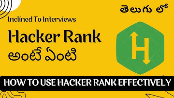 How To Use Hackerrank Effectively in Telugu | Hackerrank Tips in Telugu | Inclined To Interviews