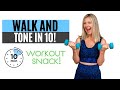10-Minute Walk and Tone Workout | Quick Full Body Fat-Burning Workout at Home