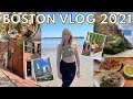 BOSTON VLOG 2021: a full weekend exploring the city, restaurants/food, & more!