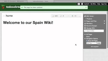 Working with Wikispaces