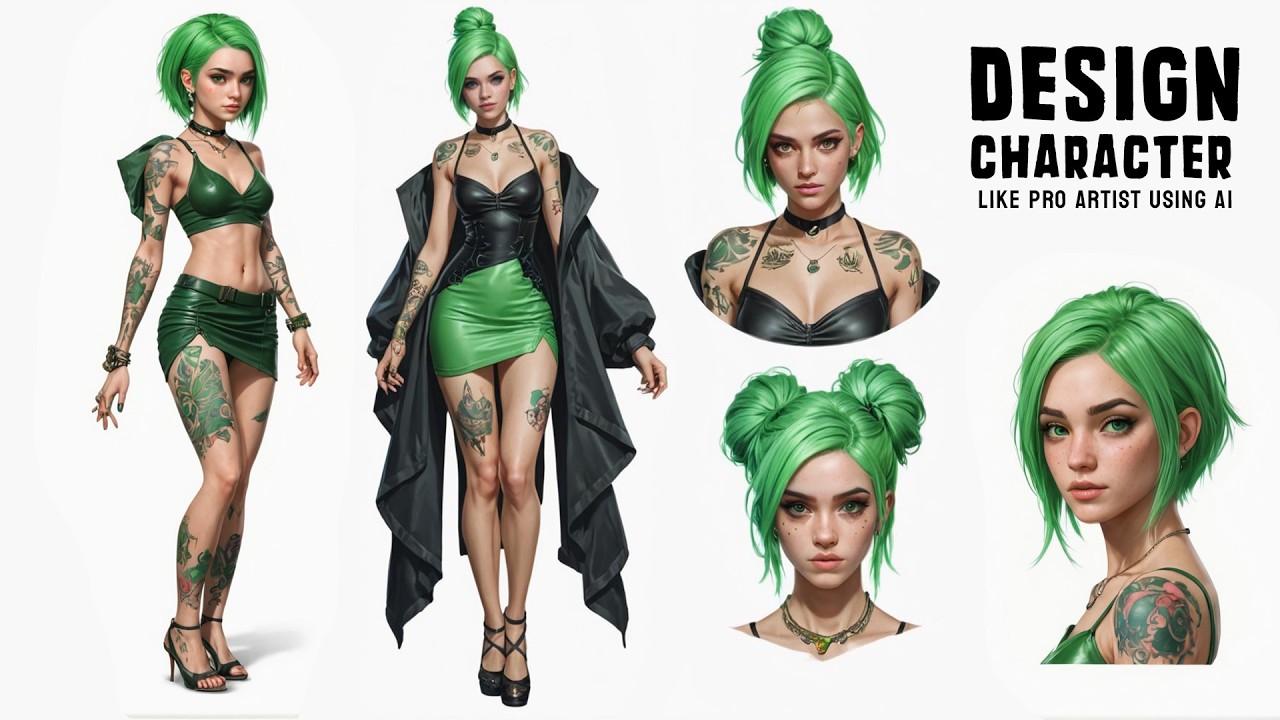 How to CHARACTER DESIGN like PRO ARTIST using AI