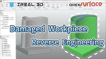 How to Reverse Engineer a Broken Industrial Part in Quicksurface After 3D Scanning