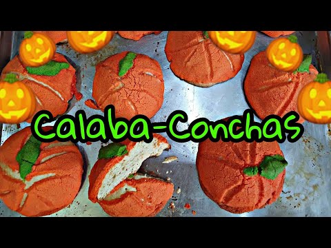 Pan De Concha En Forma De Calabaza | Calabaconchas Para Halloween 🎃