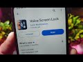 voice screen lock app kaise use kare !! how to use voice screen lock app