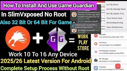 Update Game Guardian Use In SlimVxposed No Root For Any Android Version ||