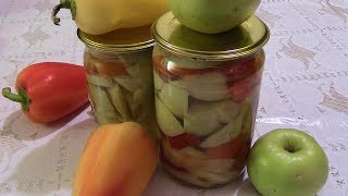 Маринованный перец с яблоками. Маринованный перец с яблоками.