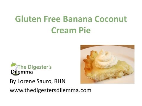 Gluten Free Banana Coconut Cream Pie