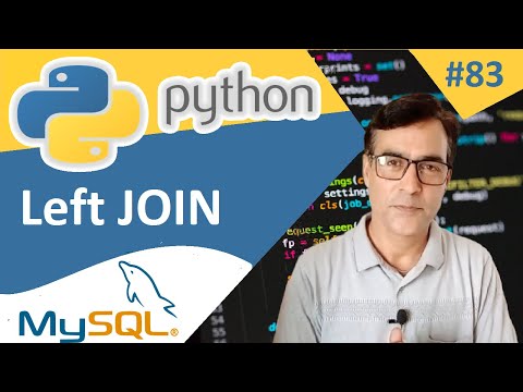 Left Join in Python MySQL | Python with MySQL | Python tutorial for beginners - 83