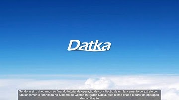 Datka ERP Sistema de Gestão Integrado - Inclusão de um novo lançamento financeiro conciliado