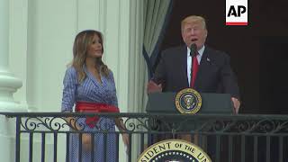 Trump Thanks Military at July Fourth Picnic