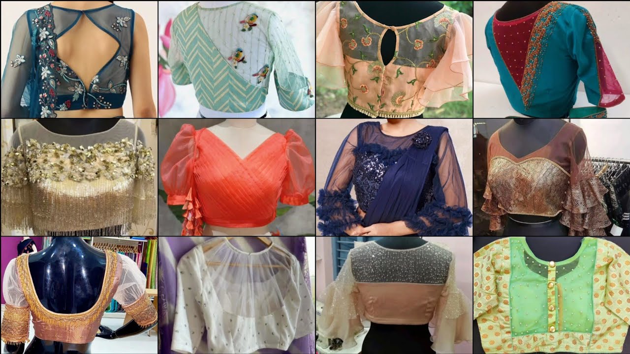 Net Wale Designer Blouse Ke Design/New Model Blouse Designs Front And ...