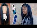 DYING MY HAIR USING THE WATERCOLOR METHOD | BLUE HAIR| QUEEN HAIR