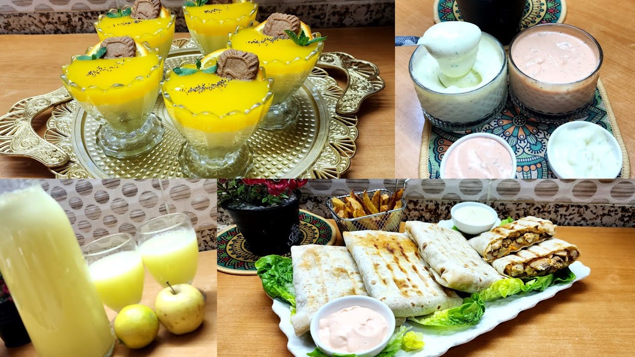 فطور رمضان فيه كلشي شهيوات وصفات سهلة وبسيطة تنفعك وتهنيك عشاء السحور من المملحات حتى العصير تحلية