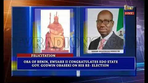 Oba of Benin, Ewuare II congratulates Edo State Gov. Godwin Obaseki on his re-election