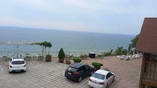 Вид из номера отеля на море Отель Тихая Гавань