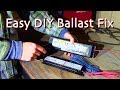 Replacing A Ballast On A T12 Fluorescent Light Fixture (How To Convert To A New Electronic Ballast)