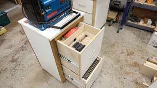 This is a first of a series of videos showcasing my shop cabinets. In this video I show the cabinet that holds my Ryobi AP10 planer 