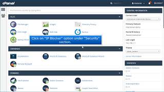how to block an ip address in cpanel