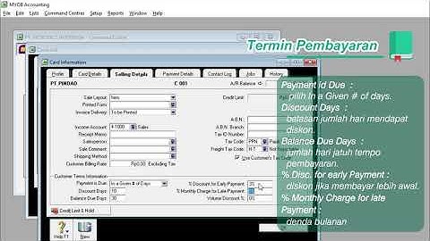 Komputer Akuntansi - MYOB - Step 2: Setup Data Awal Perusahaan (Part 3)