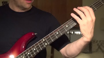 B minor scale in  bass harmonics-Lesson!