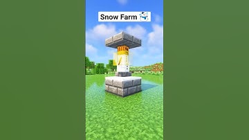 Minecraft Easy Snow Farm☃️ #shorts