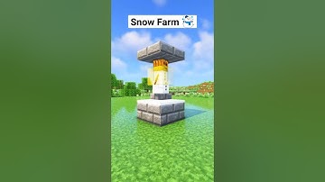Minecraft Easy Snow Farm☃️ #shorts