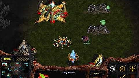 StarCraft: Brood War - 3 Zerg vs 3 Protoss ( me & 2 computers vs 3 Computers ) Map: Big Game Hunters