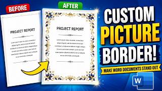 How to Add a Decorative Custom Border in Your Microsoft Word Document Using Picture
