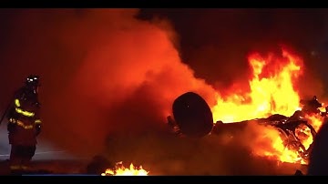 Fiery wrong-way crash with suspected drunken driver kills two women
