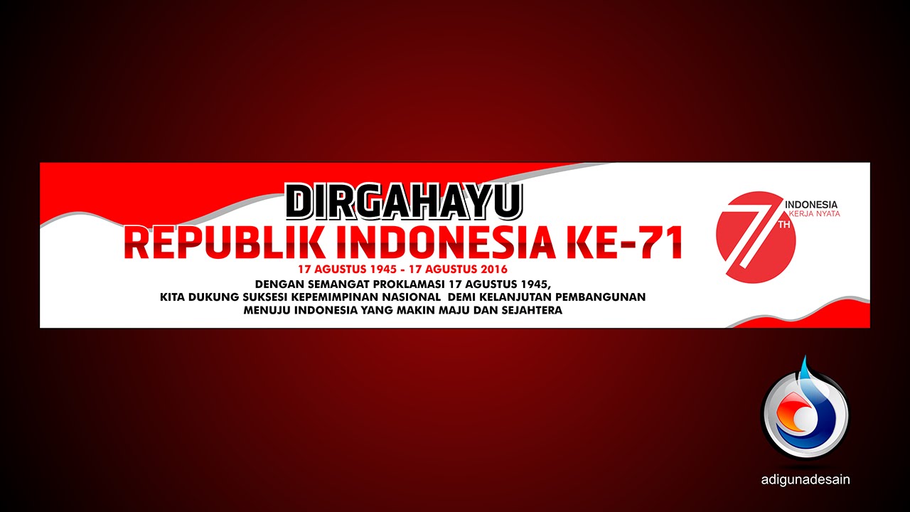 Contoh Desain Banner Hut Ri  jasa desain grafis online