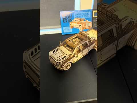 I built a wooden model truck! Woodtrick WDTK086 #modelcars #hobby #diy