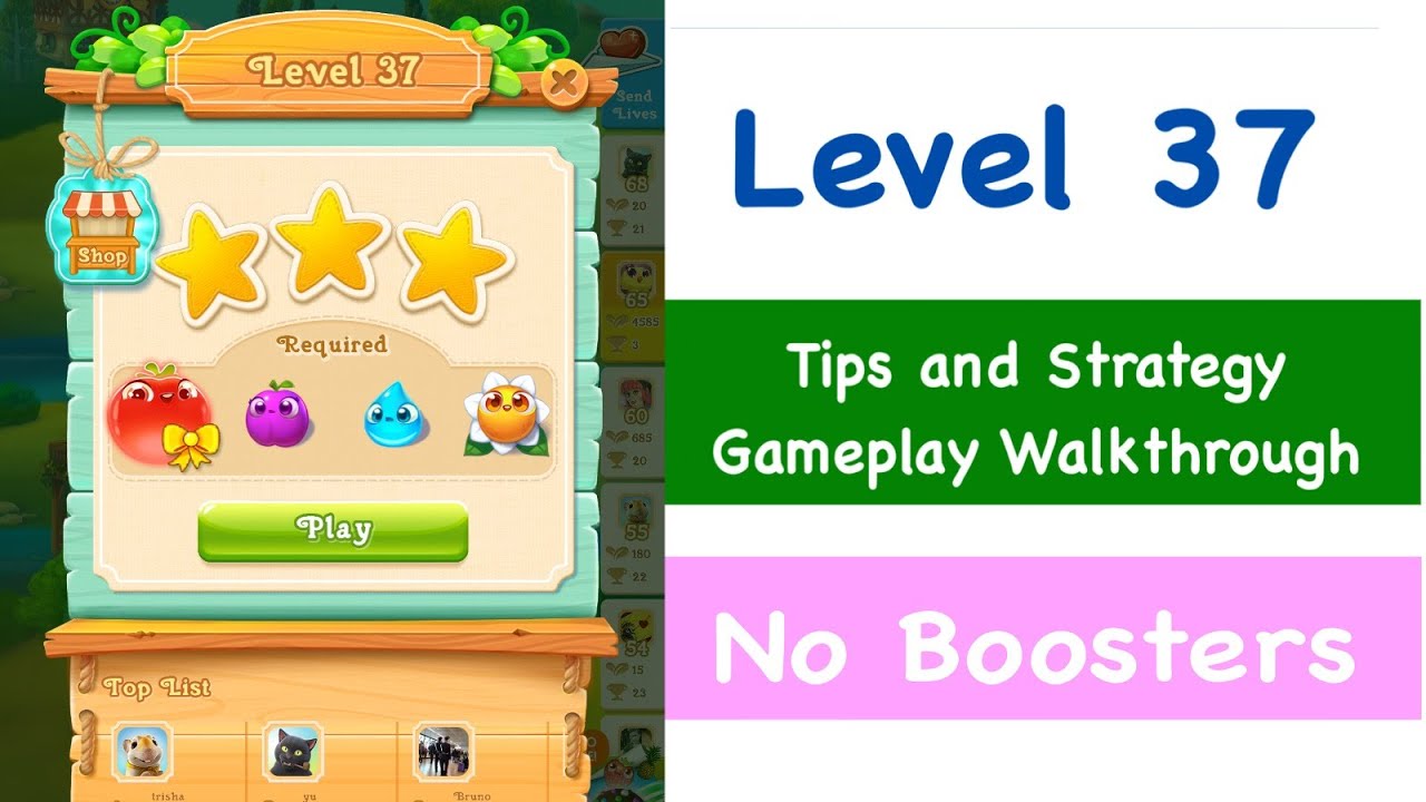 Farm Heroes Super Saga Level 37 Tips and Strategy Gameplay Walkthrough No Boosters