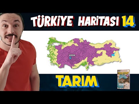 TÜRKİYE'DE  TARIM - Türkiye Harita Bilgisi Çalışması  (KPSS-AYT-TYT)