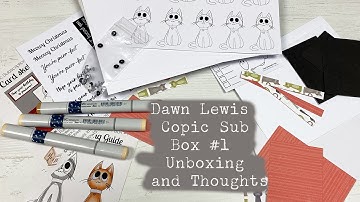 Dawn Lewis Copic Subscription Box #1 - Unboxing and Thoughts