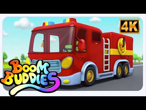 WHEELS ON THE FIRE TRUCK Song Nursery Rhymes Kids