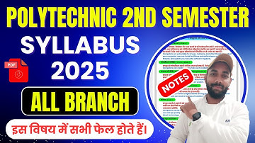 BTEUP 2ND SEMESTER FULL SYLLABUS REVIEW 2025 | 🔥All Branch | POLYTECHNIC 2ND SEMESTER SYLLABUS 2025