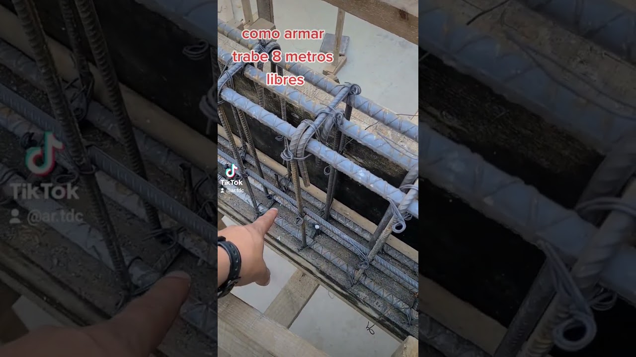 Trabe de 8 metros de claro