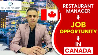 Restaurant job canada | manager in