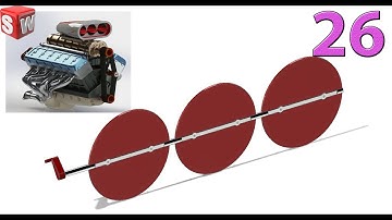 V12 Car Engine - 26. Throttle (Project 04) Design by Solidworks